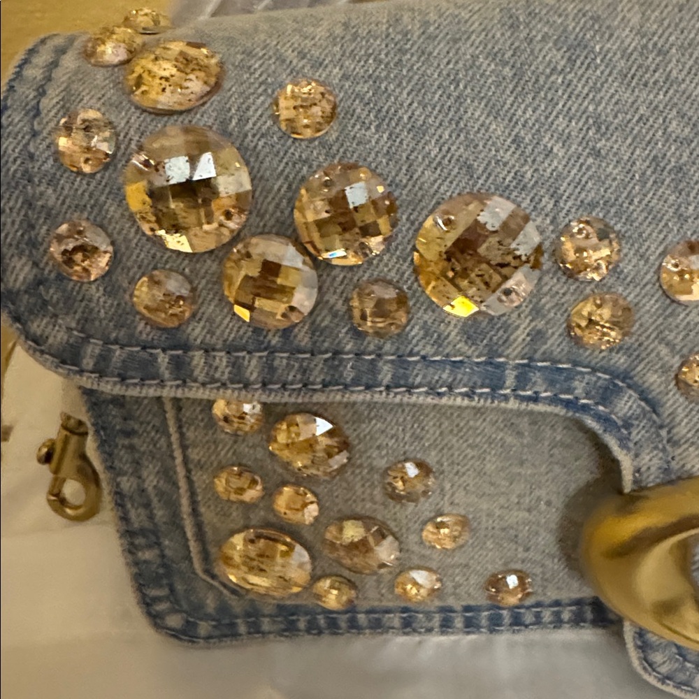 Coach Denim Crystal Tabby 26 - Picture 5 of 12